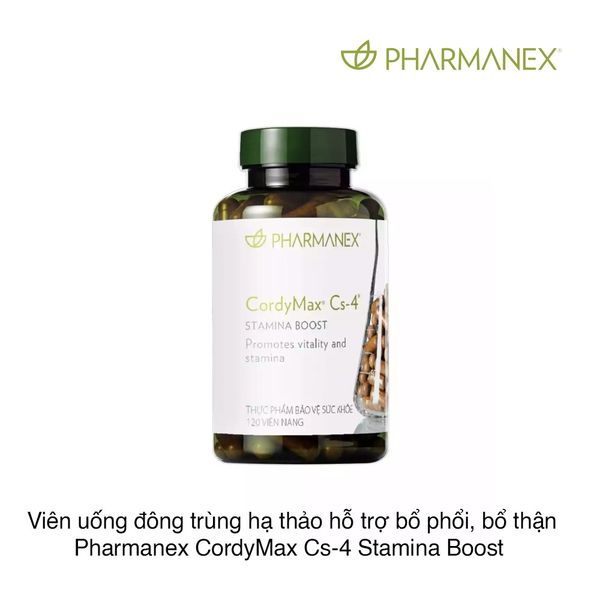 Viên uống đông trùng hạ thảo hỗ trợ bổ phổi, bổ thận Pharmanex CordyMax Cs-4 Stamina Boost (120 viên)