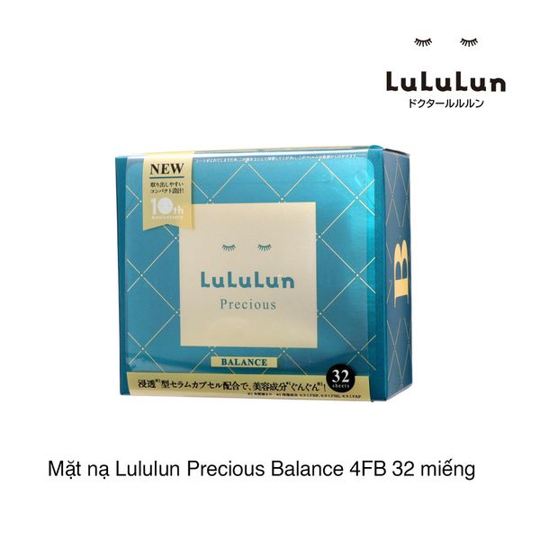 Mặt nạ Lululun Precious Balance 4FB 32 miếng (xanh dương)