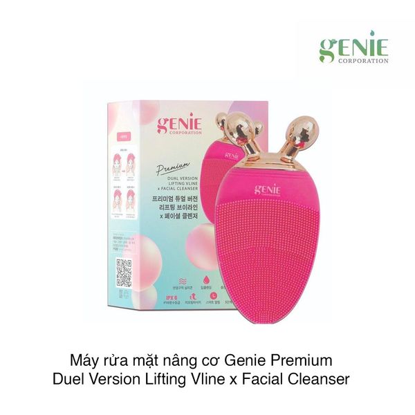 Máy rửa mặt nâng cơ Genie Premium Duel Version Lifting Vline x Facial Cleanser