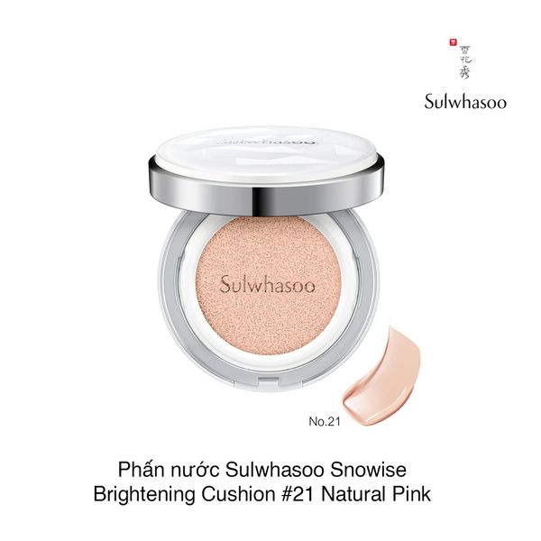 Phấn nước Sulwhasoo Snowise Brightening Cushion #21 Natural Pink