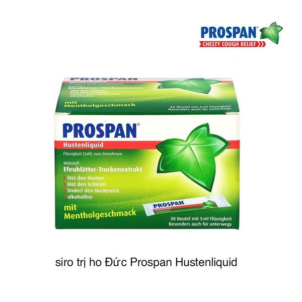 Siro trị ho Đức Prospan Hustenliquid (5ml x 21 gói)