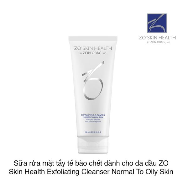 Sữa rửa mặt tẩy tế bào chết dành cho da dầu ZO Skin Health Exfoliating Cleanser Normal To Oily Skin 200ml