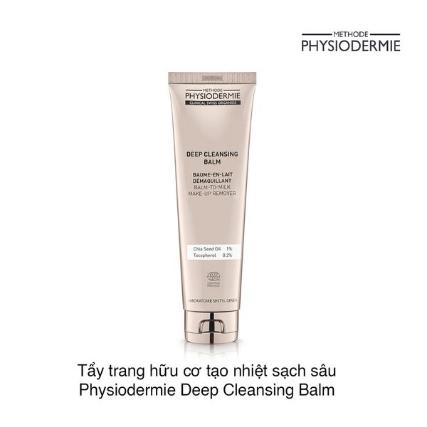 Tẩy trang hữu cơ tạo nhiệt sạch sâu Physiodermie Deep Cleansing Balm 100ml