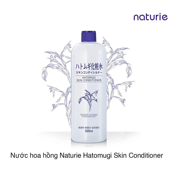 Nước hoa hồng Naturie Hatomugi Skin Conditioner 500ml