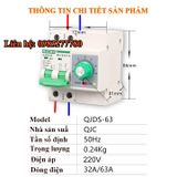 Aptomat hẹn giờ tắt đếm ngược công suất lớn 63A