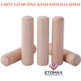 Bộ 100 Chốt Gỗ Ghép Mộng 8mm x 40mm