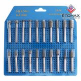 Bộ 20 mũi khắc mài hợp kim trục 6mm