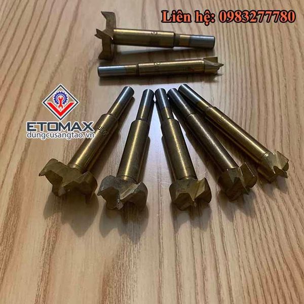 Bộ 7 mũi khoan khoét lỗ 2 cạnh đường kính từ 12mm - 35mm