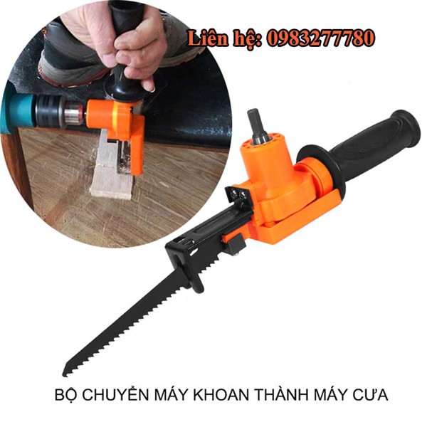 Bộ phụ kiện chuyển máy khoan thành máy cưa lọng