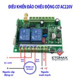 Bộ điều khiển đảo chiều động cơ 12v - 48v có kèm công tắc hành trình