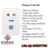 Ổ Cắm Điều Khiển Từ Xa TF2A 2000W