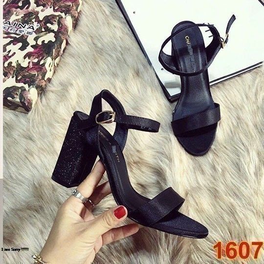 Sandal quai ngang got kim tuyến 1607