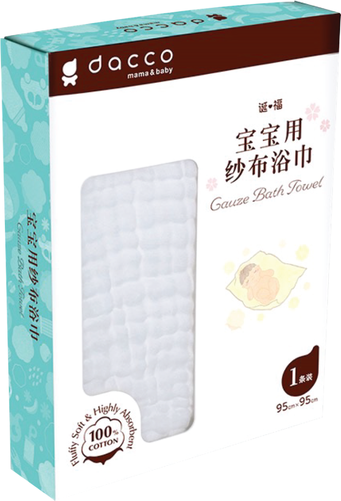 KHĂN TẮM COTTON ĐA NĂNG EM BÉ DACCO