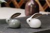 Tượng thỏ ngọc trang trí bàn trà đạo phụ kiện trà đạo