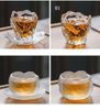 Cốc trà thủy tinh chịu nhiệt màu trong suốt cốc trà đạo nhỏ thích hợp cho phụ nữ trong gia đình
