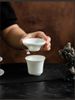 Bộ lọc trà sứ ngọc trắng toàn phần để gạc bã trà dùng cho các hộ gia đình có bàn trà đạo
