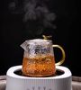 Ấm trà thủy tinh 2023 để pha trà, dày, chịu nhiệt độ cao, dùng trong gia đình trà, có bộ lọc thủy tinh tách nước