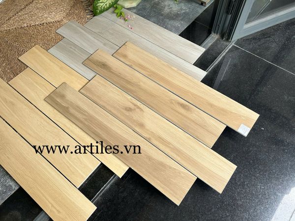 Gạch giả gỗ 15x90cm đẹp Art83