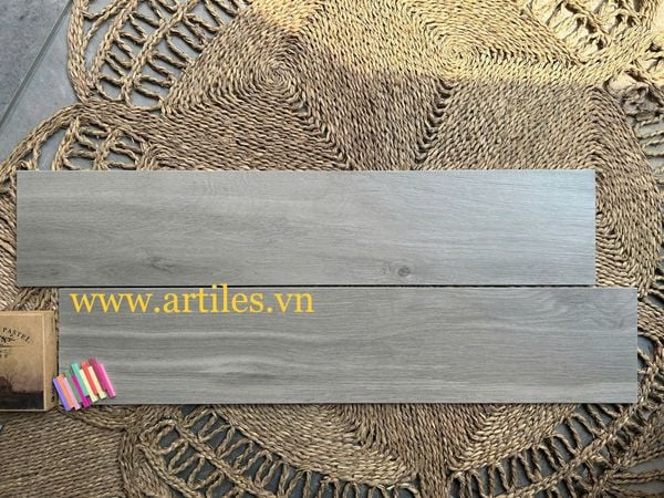 Gạch giả gỗ 200x1000mm màu xám T23