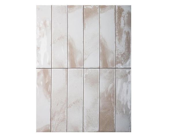 Gạch thẻ loang vân ximang trắng ArtF01