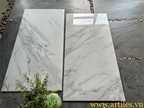  Gạch 60x120 màu trắng vân khói Marble 