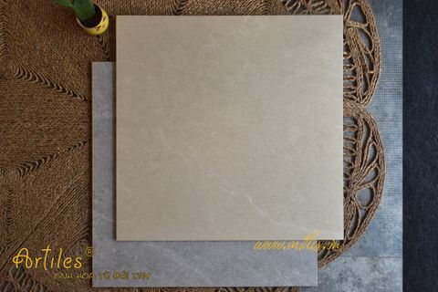  Gạch đá mờ lát phòng khách 80x80 màu be 