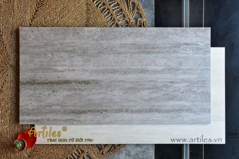  Gạch Vân Đá Travertine 60x120cm mờ chống trượt 