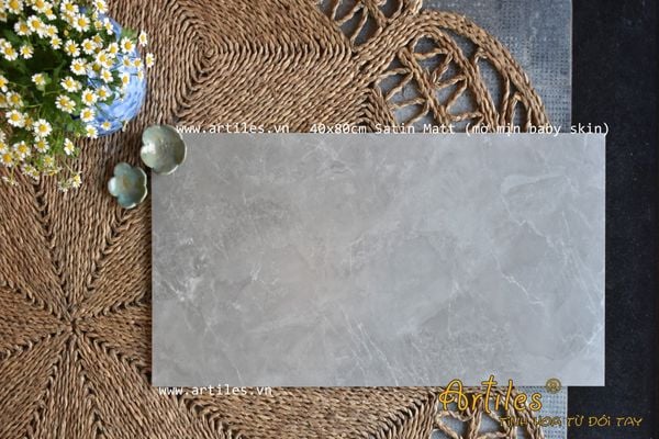 Gạch ốp tường 40x80cm mờ Baby Skin Art702S