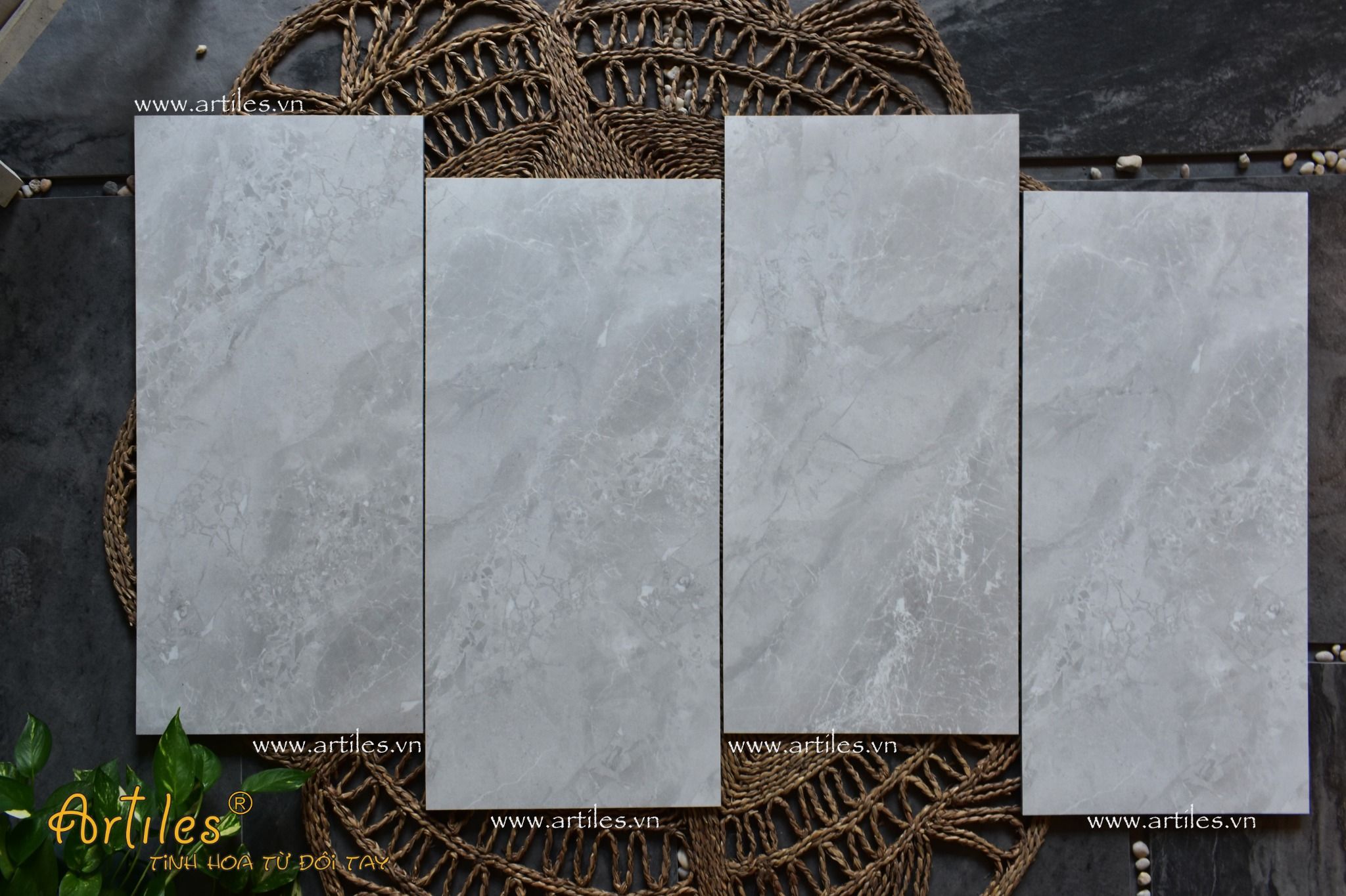 Gạch lát nền giả đá marble 60x120cm