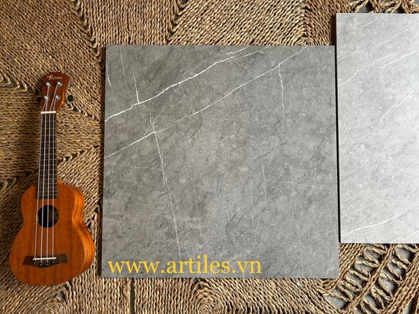Gạch ốp lát 60x60 tia chớp xám đậm Dark Grey