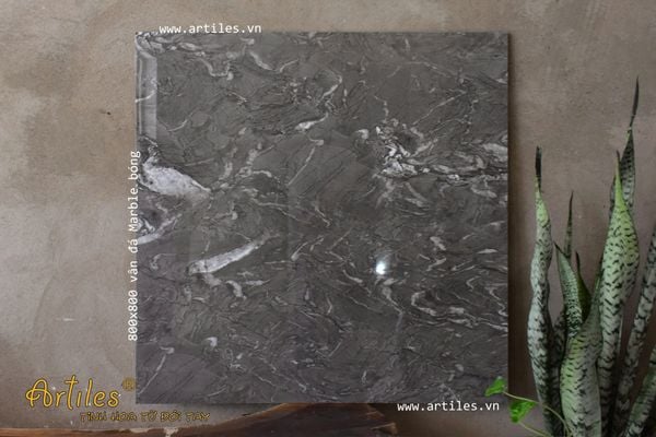 Gạch lát nền 80x80 siêu bóng Art8807
