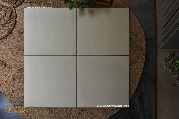 Gạch 60x60 màu vàng kem mờ ArtSM03