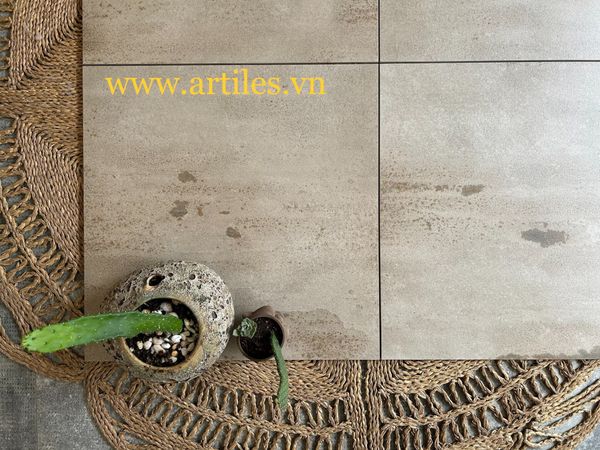 Gạch giả kim loại rỉ sét 60x60cm Art3202