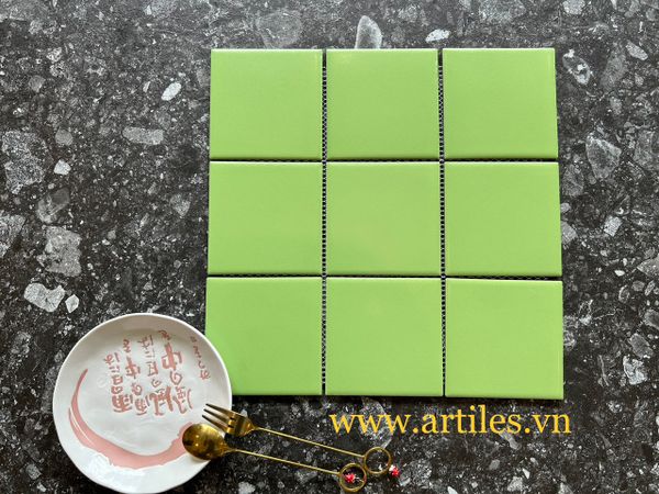 Gạch Mosaic 100x100mm Xanh Lá ArtM718