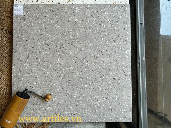 Gạch Đá Mài - Terrazzo hạt xám Art6060 - 09GT