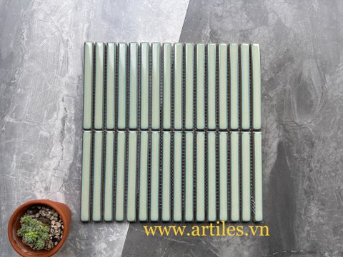  Gạch Stackbond  ( mosaic que) xanh bơ 