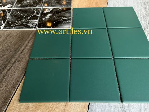  Gạch Mosaic 10x10 Men Mờ Màu Xanh 