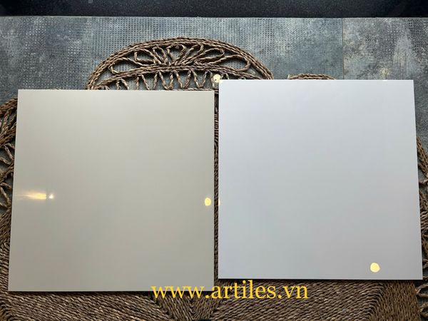 Gạch bóng kiếng màu trắng trơn
