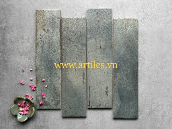 Gạch thẻ xanh dương mờ hiệu ứng hạt đường 18SG
