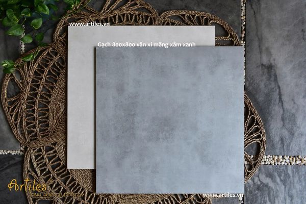Gạch lát nền xám ximang 80x80cm