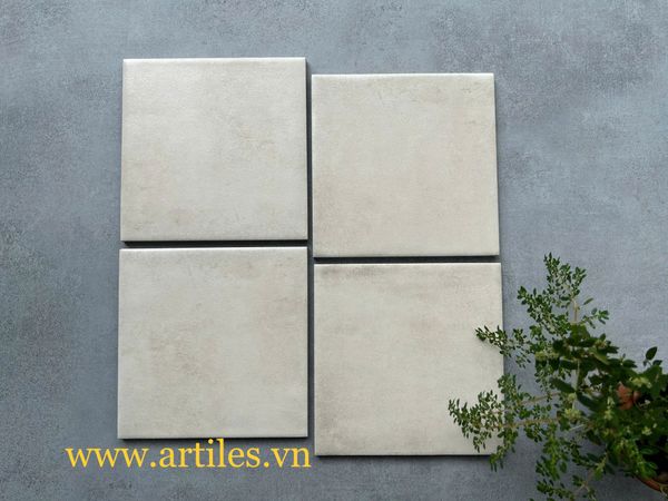 Gạch thẻ 150x150mm men mờ màu kem beige 01M