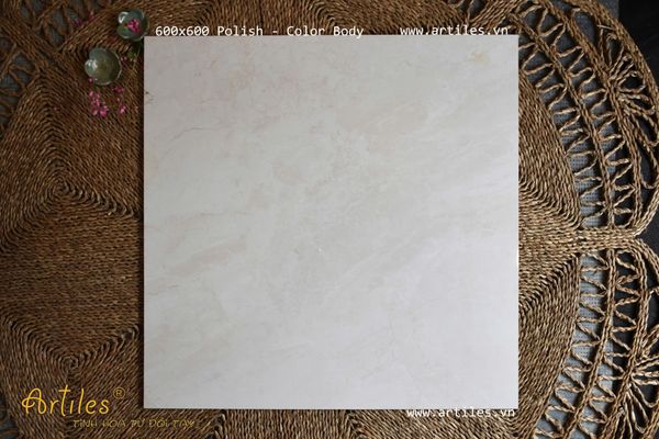 Gạch 60x60 bóng kiếng kem hồng Art20