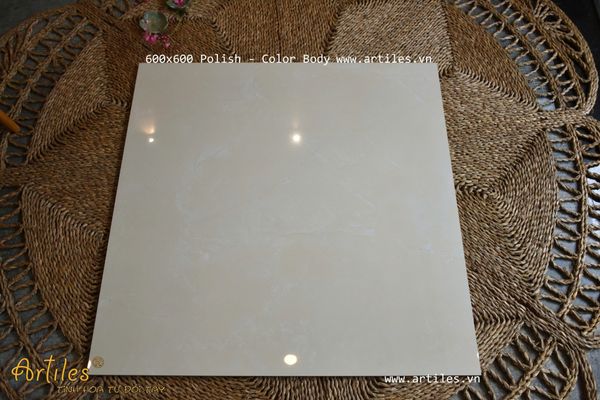 Gạch 60x60 bóng kiếng kem beige vàng Art17