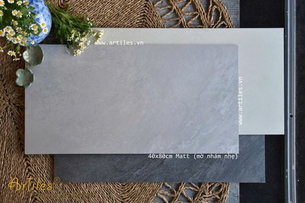 Gạch vân đá màu xám Art202M