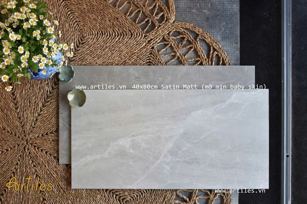 Gạch ốp tường 40x80cm mờ Baby Skin Art801S