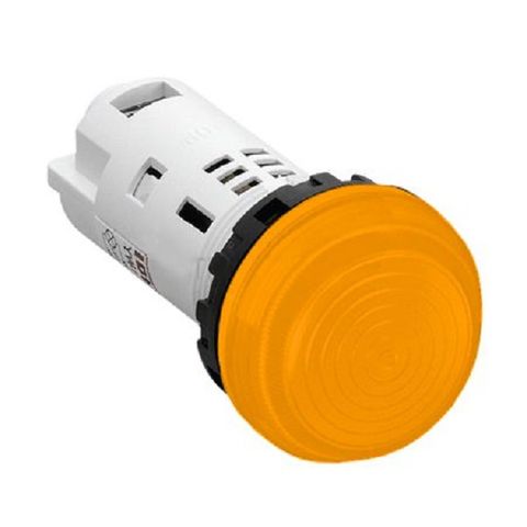  YW1P-2UQM3A- Đèn báo vòm Unibody Ø22 220V AC/DC bóng LED cam 