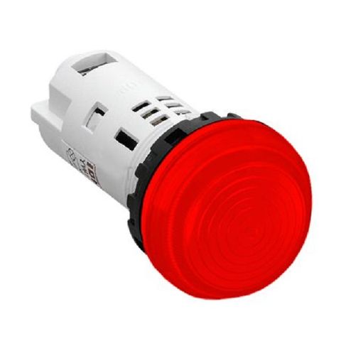  YW1P-2UQM3R- Đèn báo vòm Unibody Ø22 220V AC/DC bóng LED đỏ 