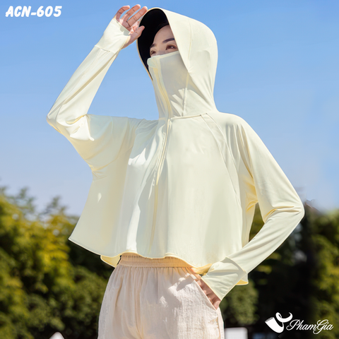 Áo Chống Nắng Croptop Uni Cool Cao Cấp (ACN605)