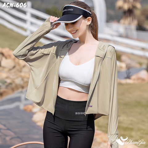 Áo Chống Nắng Croptop Uni Cool Cao Cấp (ACN606)