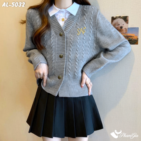 Áo Len Cardigan Vặn Thừng (AL5032)